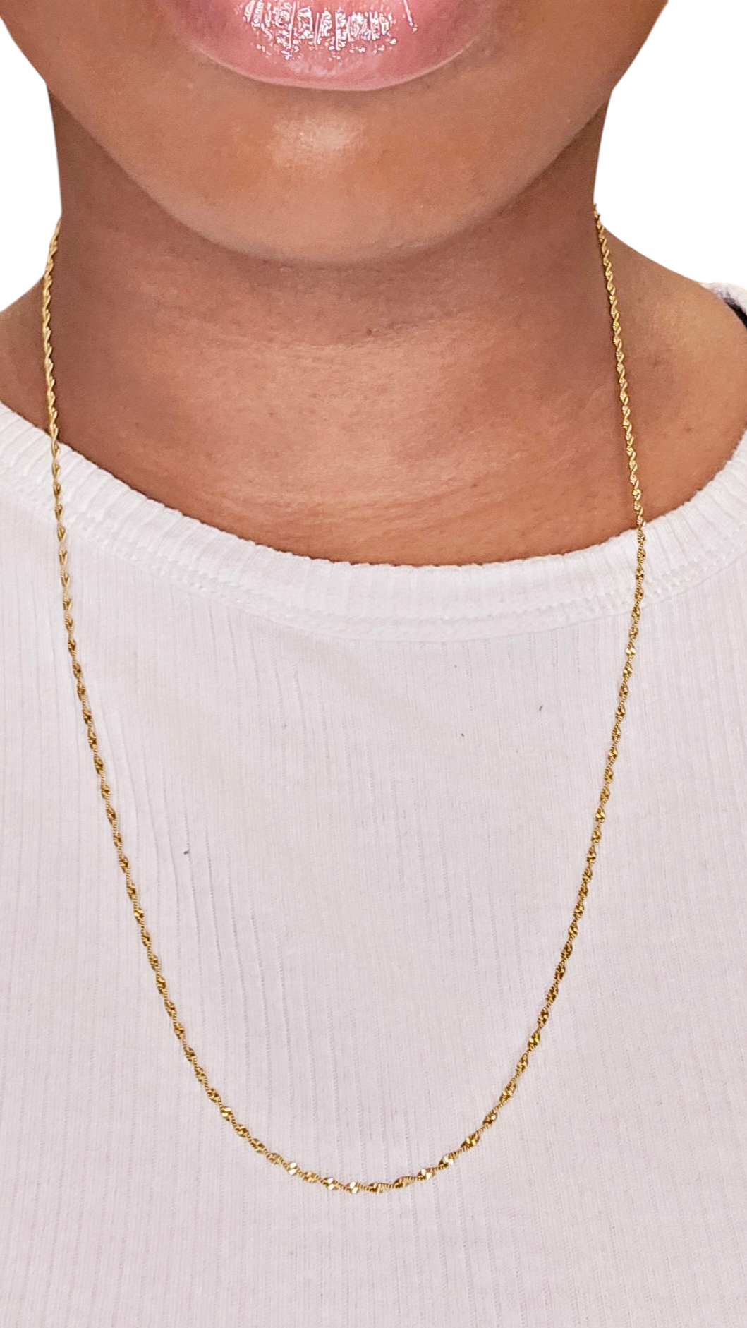 Women's Gold Twist Chain