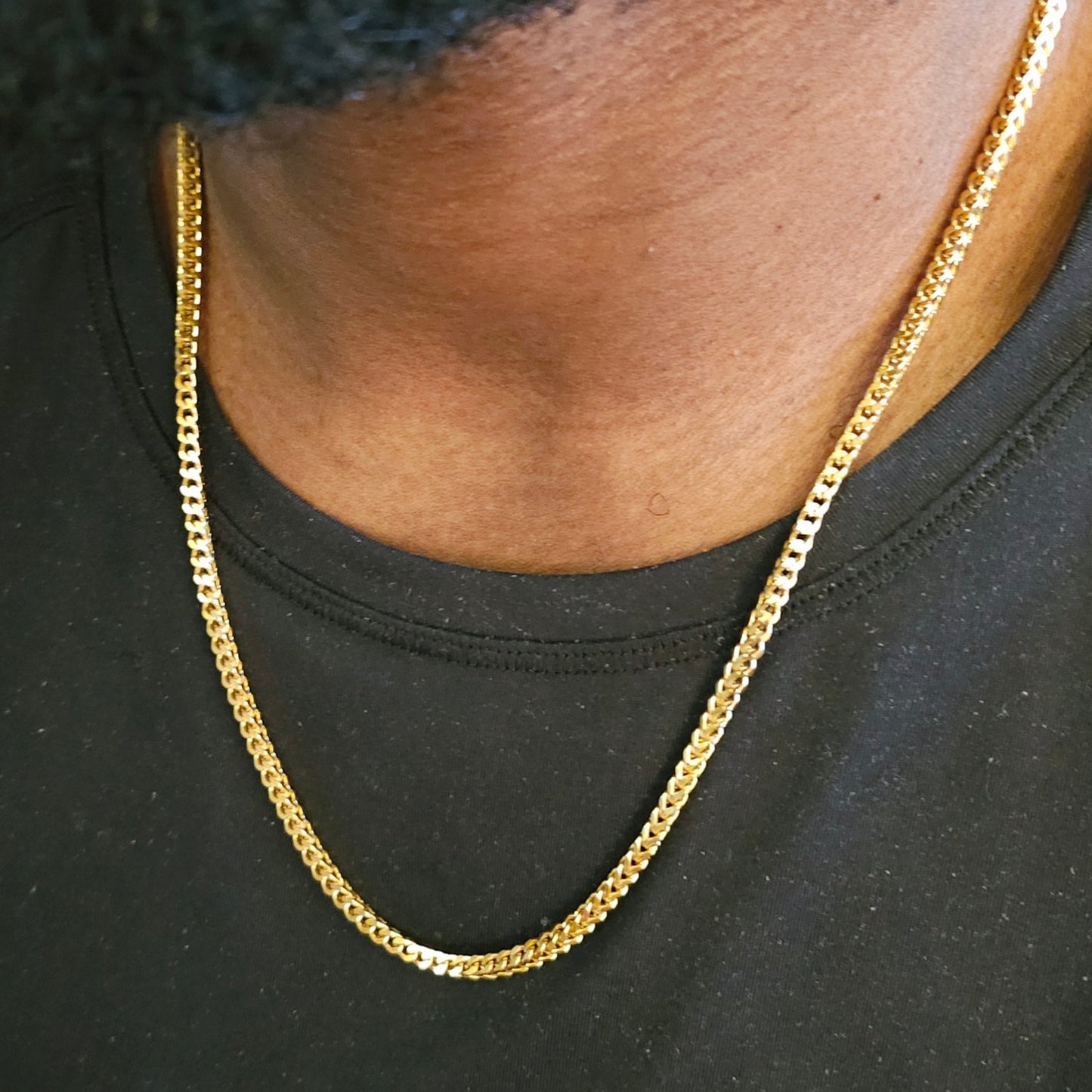 Men's Heavy Gold Box Curb Chain
