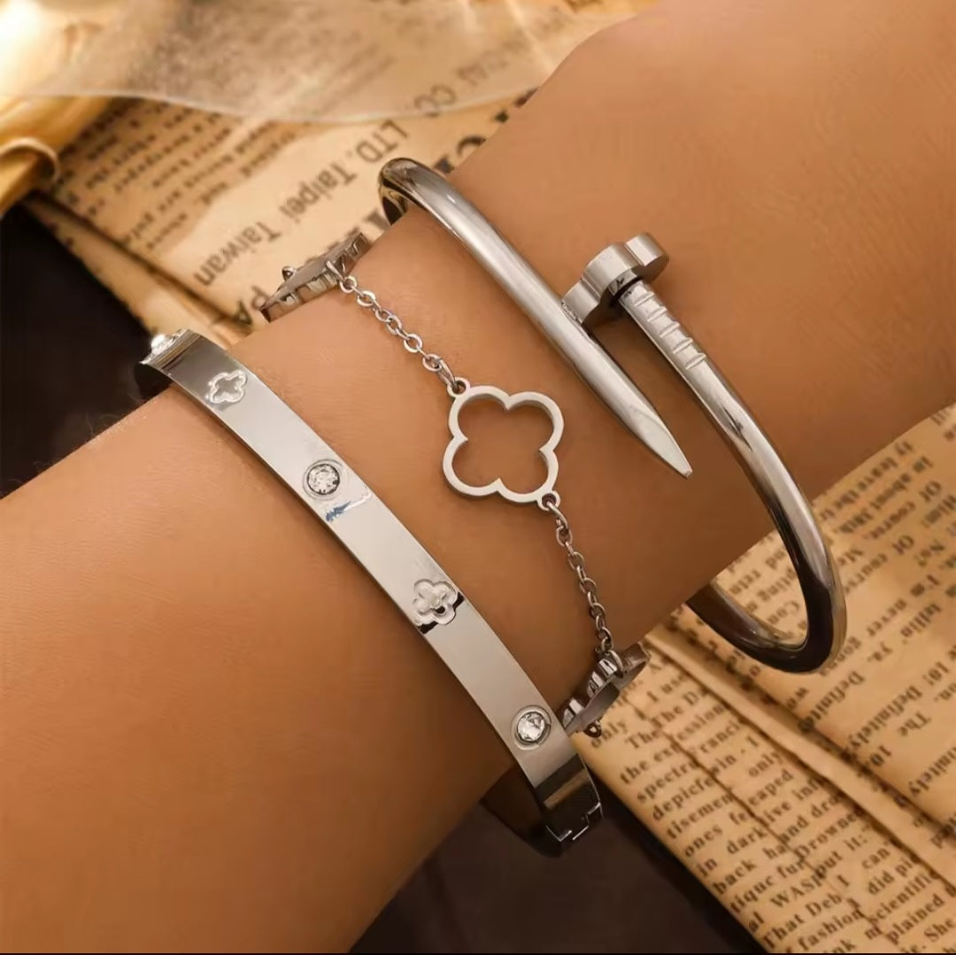 Classic Clover Bracelet - Silver