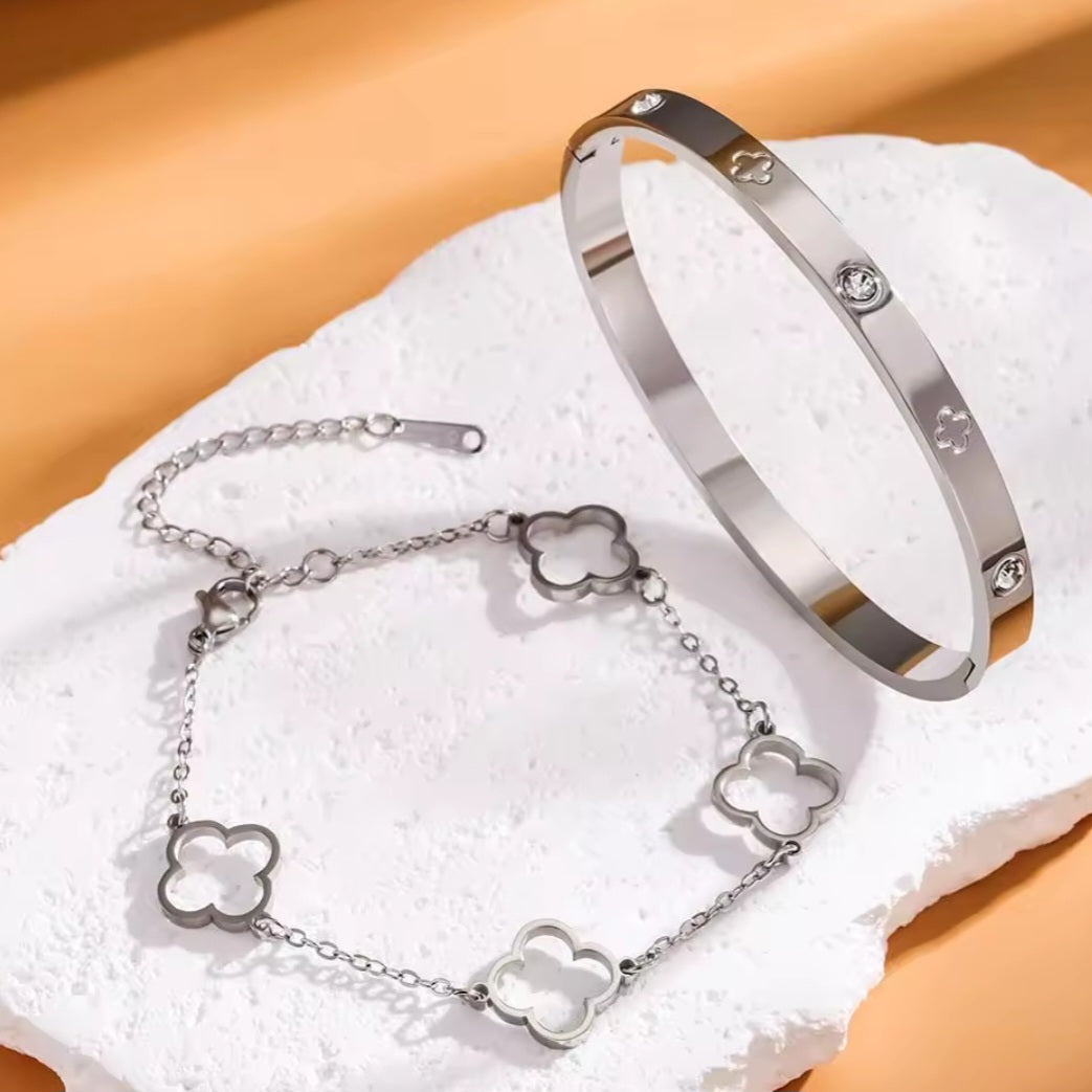 Classic Clover Bracelet - Silver