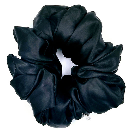 Onyx Satin Maxi Scrunchie