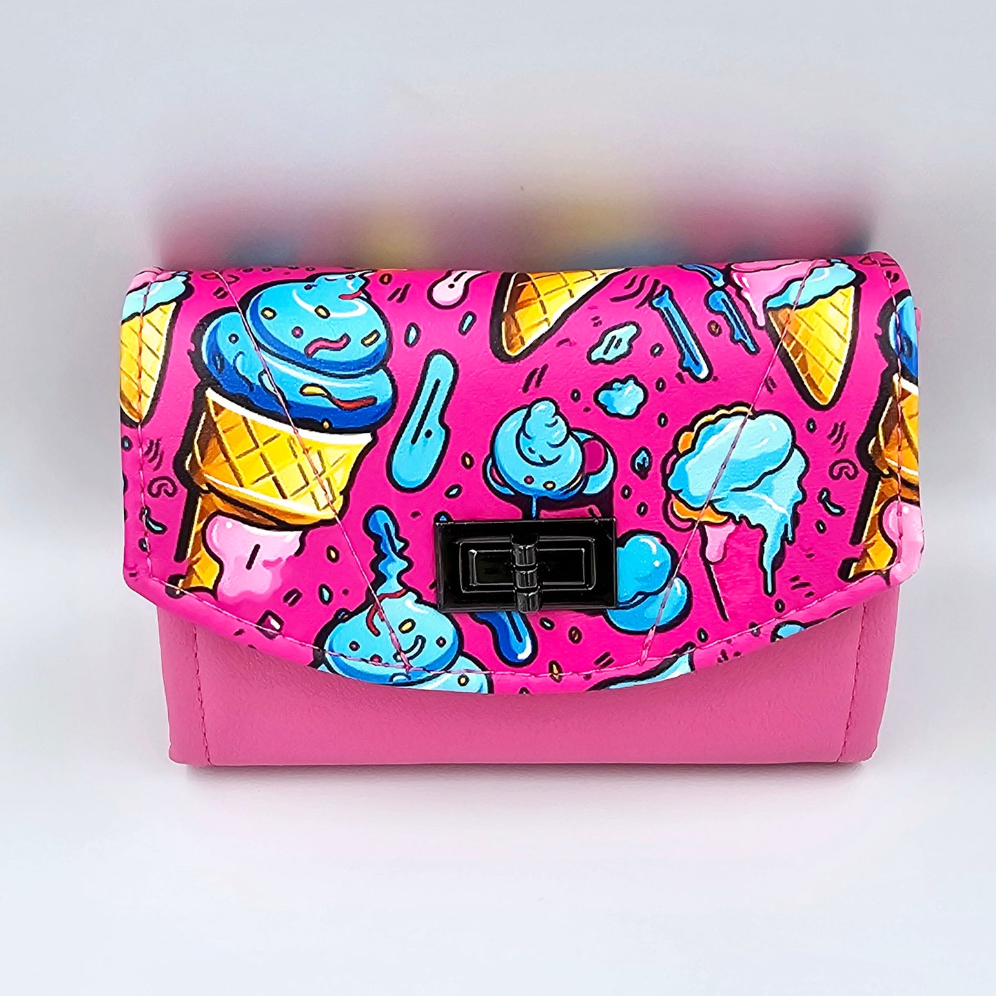 Pink Bubblegum Sundae Mini Clutch Wallet