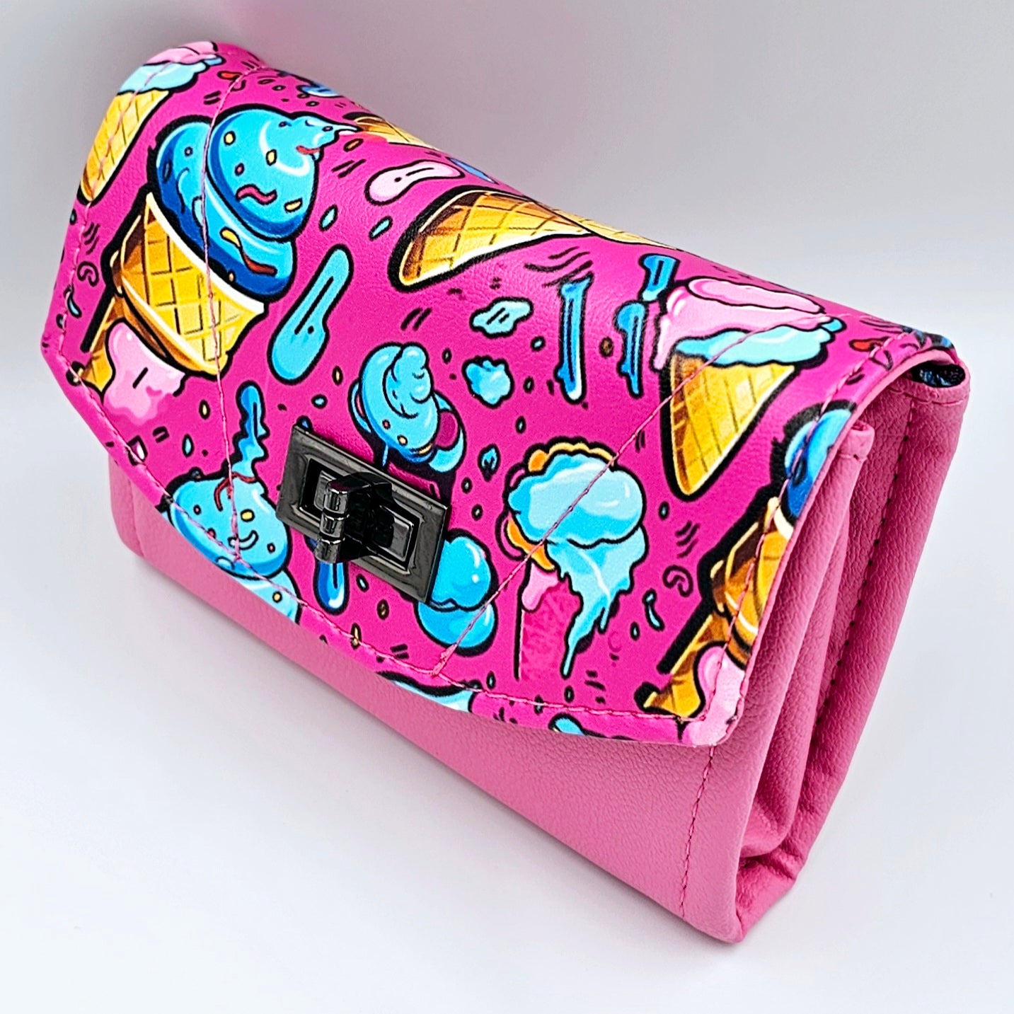 Pink Bubblegum Sundae Mini Clutch Wallet