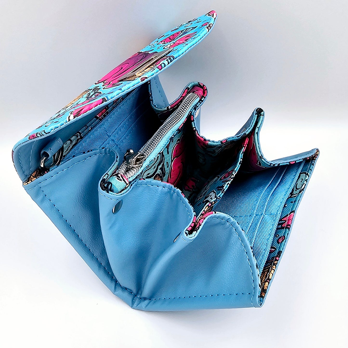 Blue Bubblegum Sundae Mini Clutch Wallet