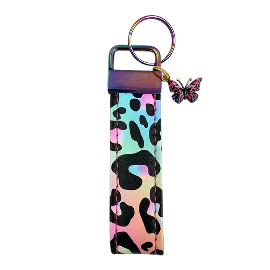 Unicorn Leopard Key Fob