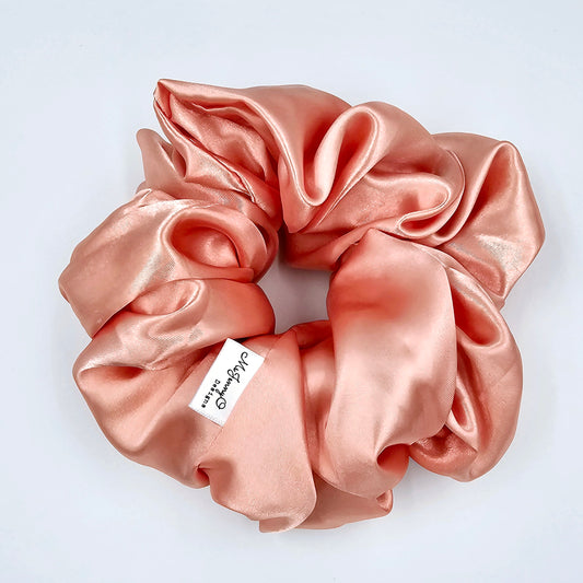 Pink Champagne Satin Maxi Scrunchie