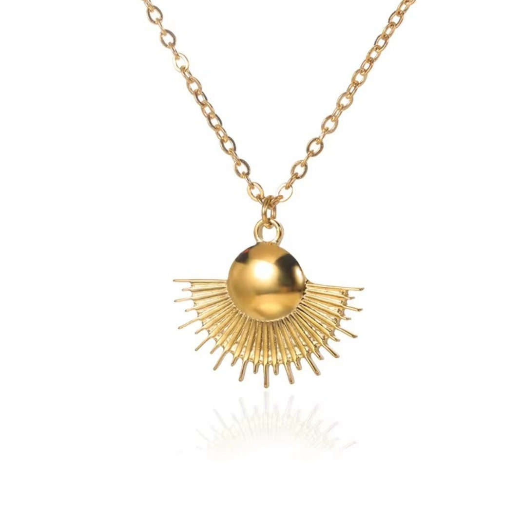 Makeda Sun Pendant Necklace