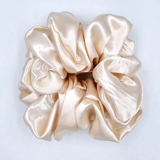 Whipped Vanilla Satin Maxi Scrunchie